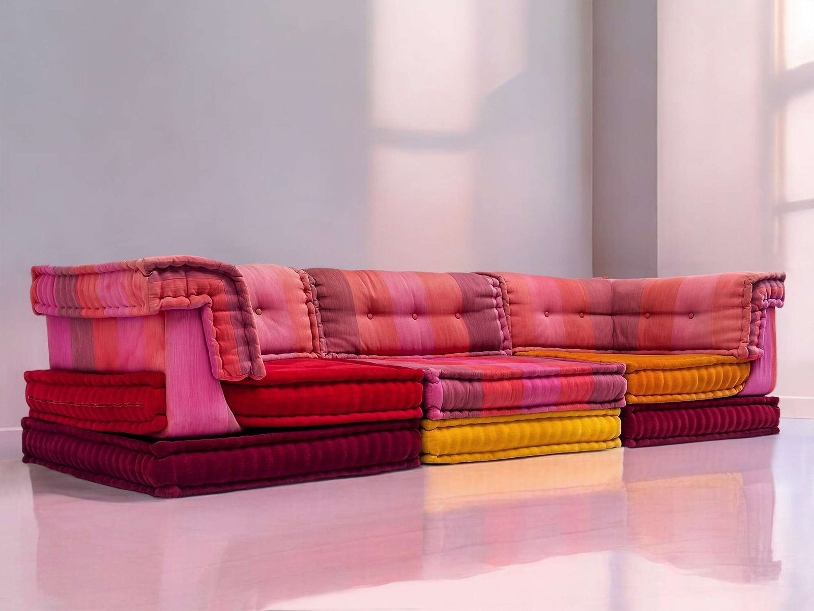 Mah Jong Sofa by Kenzo Takada for Roche Bobois, 2000s - Image 6
