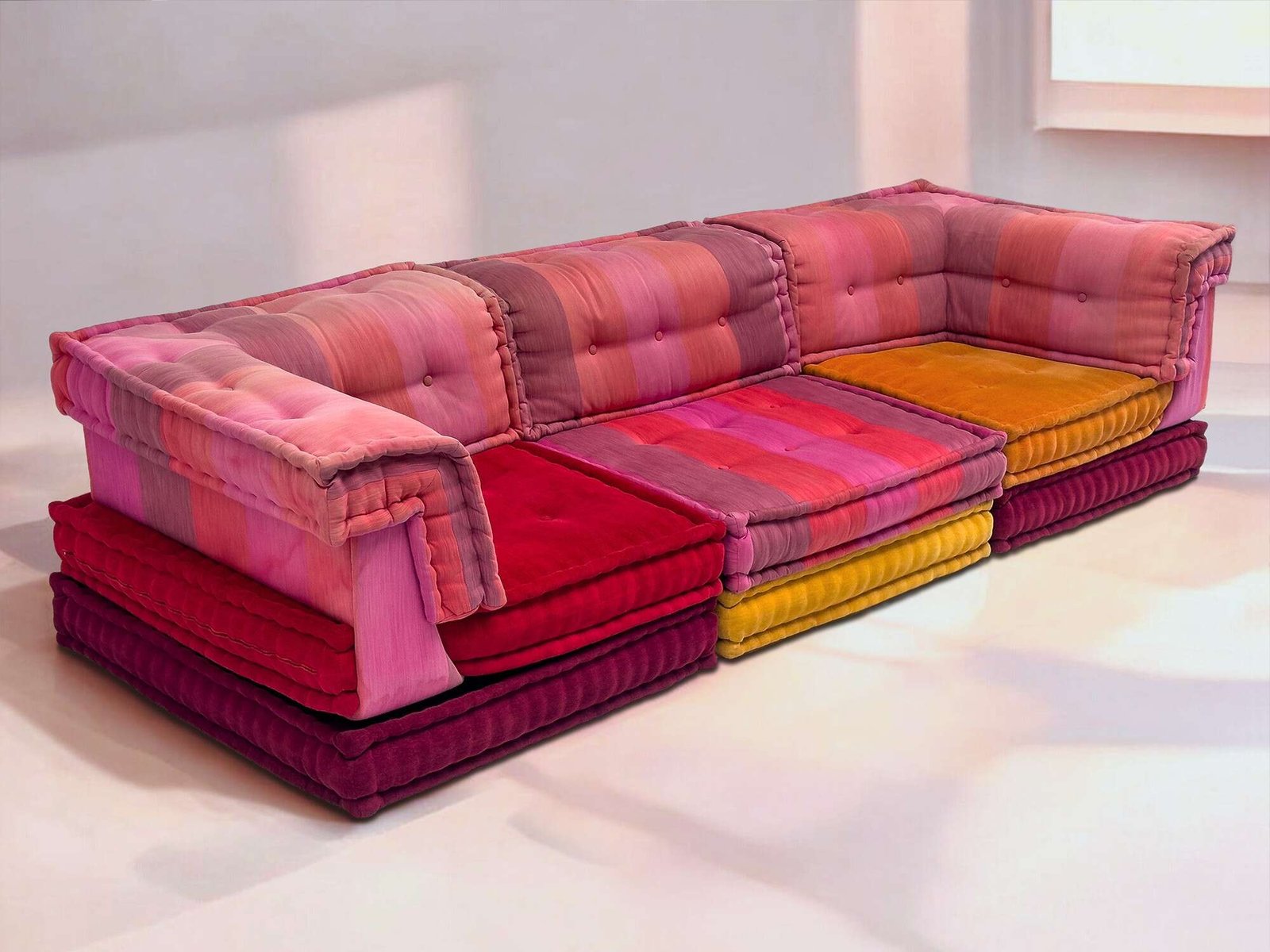Mah Jong Sofa by Kenzo Takada for Roche Bobois, 2000s - Image 4
