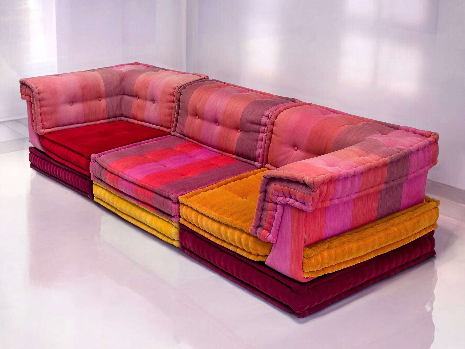 Mah Jong Sofa by Kenzo Takada for Roche Bobois, 2000s - Image 15
