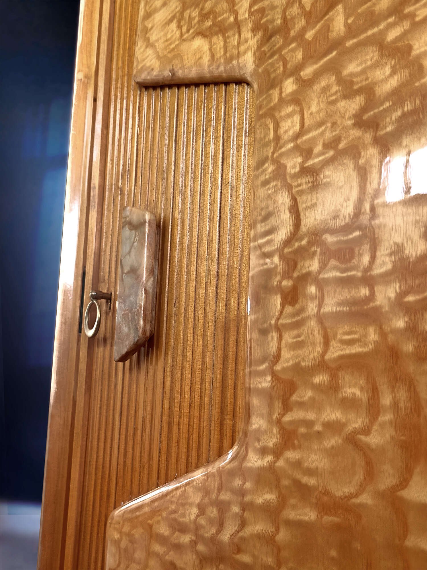 Italian mid-century maple Wardrobe with mirrors by Dassi with Gio Ponti, 1950s - Image 6